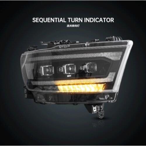 FOR RAM pickup 1500 LED HEADLIGHTS 2019-UP Refitting headlamp assembly 3 lens RAM parts