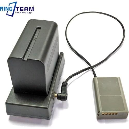 NP-F970 F750 F550 Battery Holder Mount Plate with PS-BLN1 Dummy Battery for Olympus Digital Cameras OM-D E-M5 II 2 E-M1 PEN E-P5