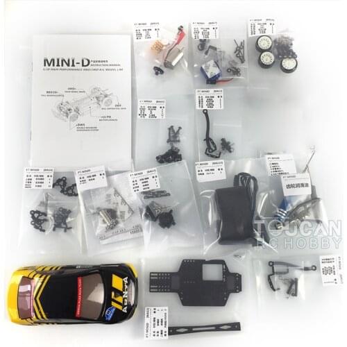 FTRC 1/28 MINID Drift Racing 6CH RC Car Carbon Fiber Chassis KIT ESC Motor Servo Outdoor Toys For Boys Gift EVO THZH1111-SMT6