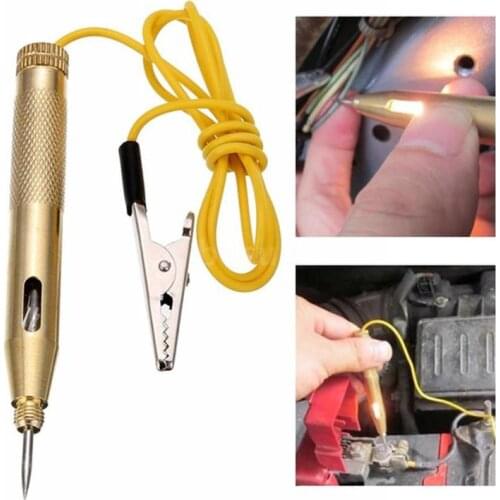 Diagnostic Tools DC 6V 12V Copper Auto Car Light Circuit Tester Lamp Voltage Test Pen Detector Probe Light System Test
