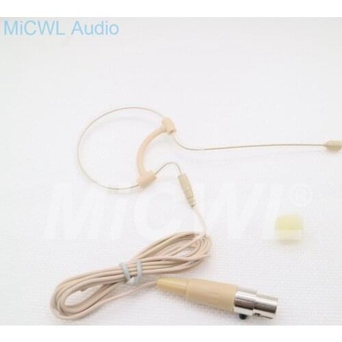 Single Hook Ear Microphone Omni-directional Head Worn Condenser Earphones For AKG Samson Wireless System Stage Performance