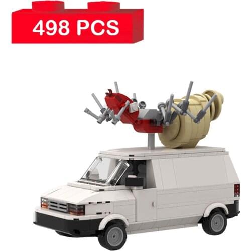 Dead-Bug Vehicle Pests Camping Car Model Building Blocks Family Traveling Scooter Assembled Bricks Toys Children Xmas Gifts