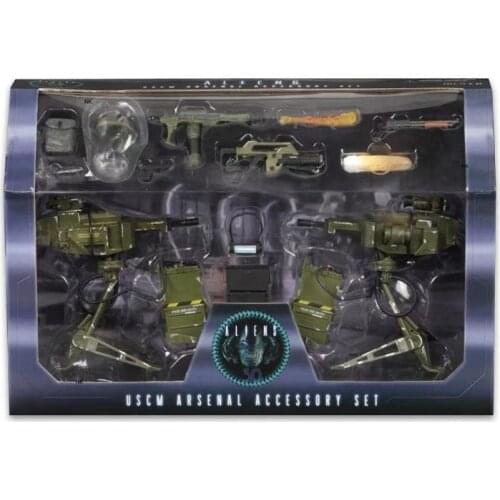 NECA Alien Uscm Accessory Set Figure Action Collectible Model Toys 14pcs/Set