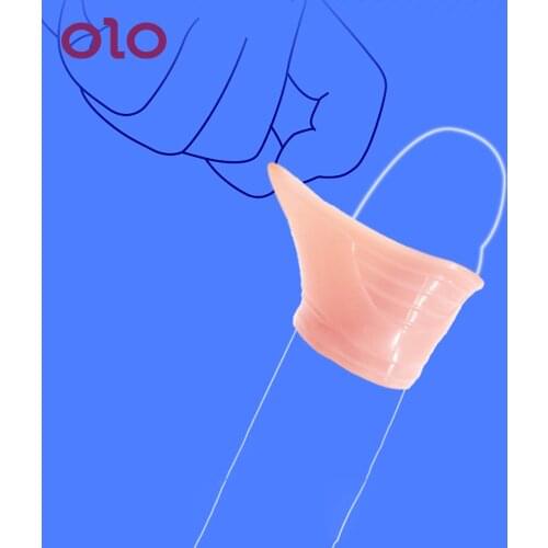 OLO Erotic Cock Ring Sex Toys For Men Adult Sex Products Male Chastity Device Penis Sleeve Delay Ejaculation 2Pcs/Set