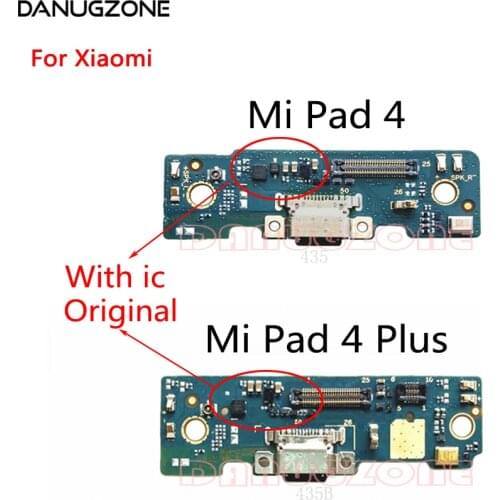 Original USB Charging Dock Port Socket Jack Plug Connector Charge Board Flex Cable For Xiaomi Mi Pad 4 Mipad 4 Plus