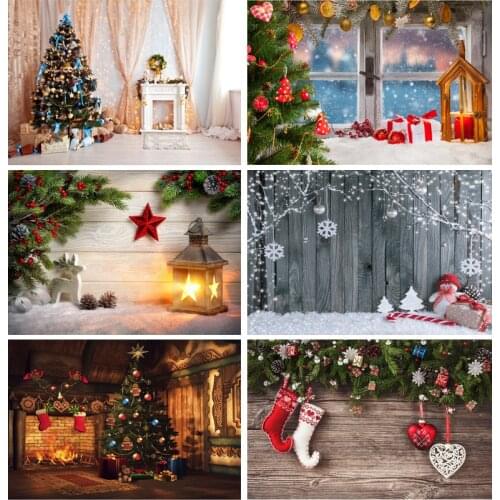 SHENGYONGBAO Art Fabric Christmas Theme Photography Background Children Portrait Backdrops For Photo Studio Props 1911 CXZM-45