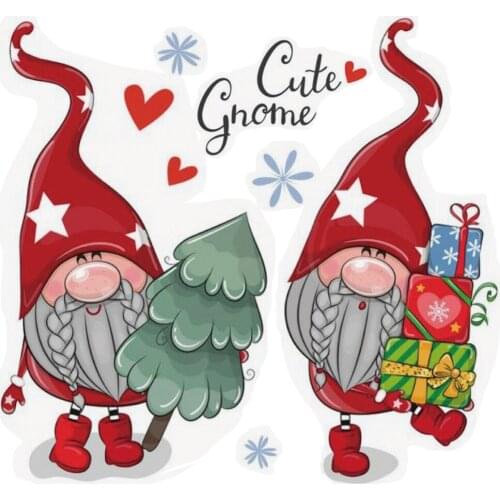 Cartoon Lovely Santa Claus Ransparent Clear Stamps Metal Cutting Die Silicone Seals For DIY Scrapbooking Photo Album Card Making