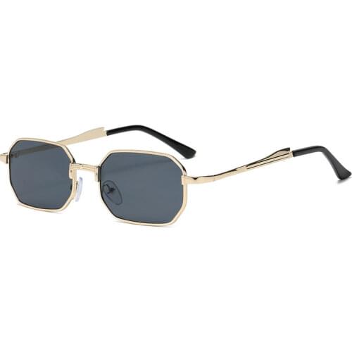 Fashion Small Frame Sunglasses Luxury Brand Designer Women Men Metal Retro Square Sun glasses High Quality UV400 Shades Eyewear