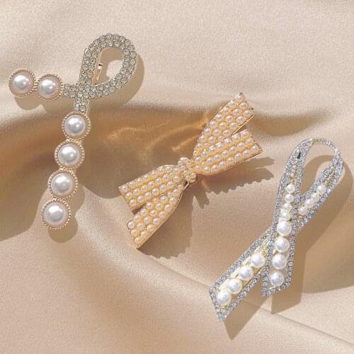 Rhinestone Hairpin Side Bangs Hairpin Womens Hair Clip Headdress Crystal Hair Clip Luxury Elegant Hair Accessories 2021 Tend