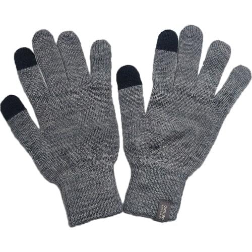 Unisex Merino Wool String Knit Liner Warm Gloves Merino Wool Men Gloves Thermal Moisture Wicking Windproof Winter