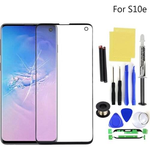 Outer Front Glass Lens Screen Replacement Kit Smart Phone Front Replacement Glass for Samsung Galaxy S8 S9 S10 Plus