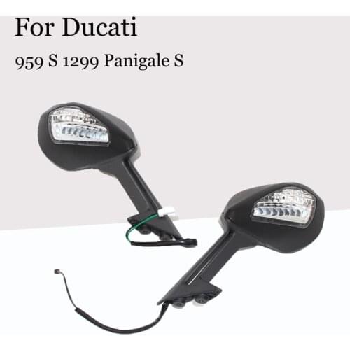 Motorcycle Side Turn Signals Mirrors Kit Rear View Mirror for Ducati 959 S 2016 Year 1299 Panigale S 2015 2016 Moto Mirror