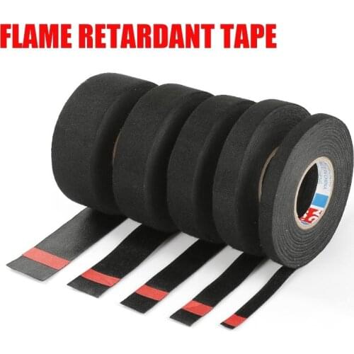 1pc 15meters New Tesa Type Coroplast Adhesive Cloth Tape For Cable Harness Wiring Loom Width 9/15/19/25/32MM Length15M