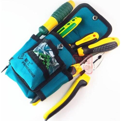 1PC Multifunctional Repair Pouch Pocket Tool Bag Waterproof Oxford cloth Tools Kit Pockets Waist Belt for Electrician