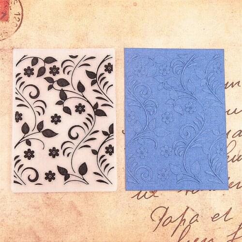 10.5x14.8 Lovely leaves Embossing folders Plastic bump Scrapbooking DIY Template Fondant indentation Cake Photo Album Card Make