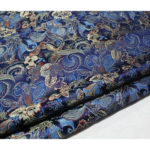 75x100cm Imported Japanese style Metallic Jacquard Brocade Fabric,3D jacquard yarn dyed fabric for Coat Dress upholstery