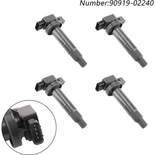 Artudatech 4pcs Ignition Coil 90919-02240 For Toyota Echo Prius Yaris Scion XA XB 1.5L