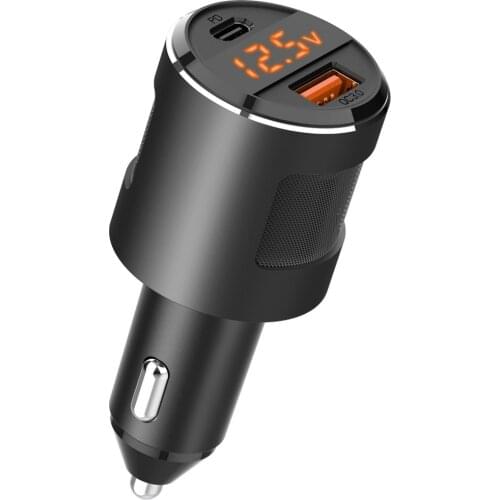 Baseus USB Car Charger Quick Charge Dual Port PD QC Fast Charging 65W PPS Fast Car USB Charger For IPhone Samsung Mobile Phone