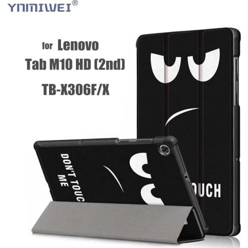 Case for Lenovo Tab M10 HD 10.1'' Tb X306F X306X Funda Tablet Cover Cases for Lenovo M10 HD 2nd Gen Stand Protect Shell +Films
