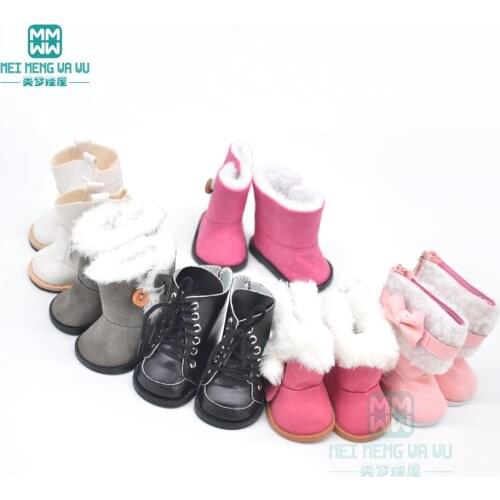 Baby shoes for doll fit 43cm new born doll accessories and American doll Pink Shoes doll Childs shoes