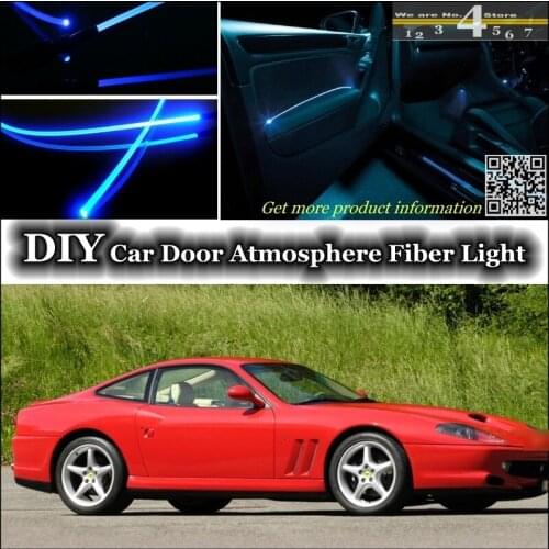 For Ferrari 550 interior Ambient Light Tuning Atmosphere Fiber Optic Band Lights Inside Door Panel illumination Not EL light