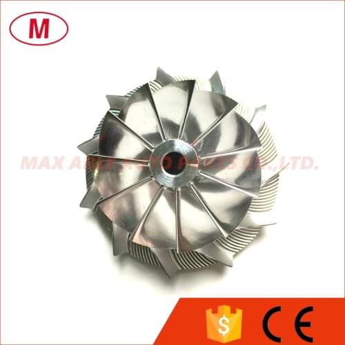GT15-25 38.62/52.00mm 11+0 blades Forward High Performance Turbo Billet Compressor wheel/Aluminum 2618/Milling compressor wheel