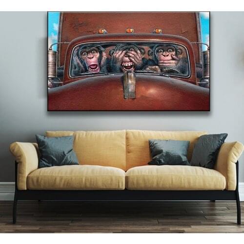 DIY Painting By Numbers Cartoon Monkeys Animals Handmade Oil Painting On Canvas For Children Home Decoration Unique Gifts