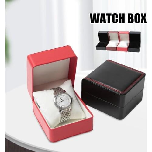 Watch Storage Box with Pillow Single Watch Gift Cases Jewelry Bangle Bracelet Watch Gift Box For Men Women LXH