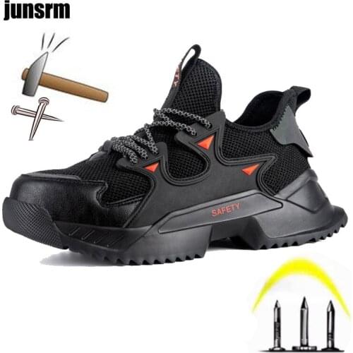 Lightweight safety shoes, comfortable, men and women sports, anti-piercing and foot protection, construction outdoor work boots