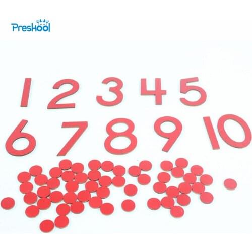 Montessori Kids Toy Baby Cards Counters Numbers Numeral Learning Educational Preschool Training Brinquedos Juguets
