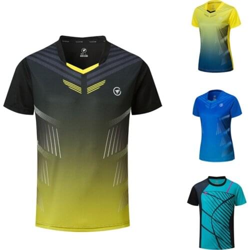New2019 Badminton shirts Men/Women , Running shirt Tennis shirts clothes , Table tennis t-shirt , Quick dry sports t-shirts A122