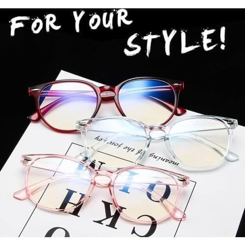 Retro Round Eyeglasses Women Men Big Full Glasses Frame Fashion Optical Spectacles Clear Lens Computer Eye Glasses
