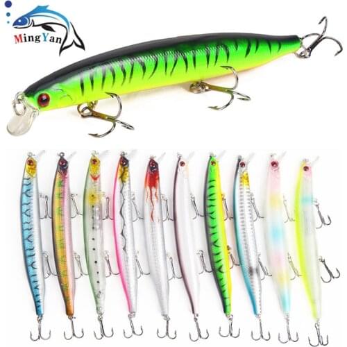 1pcs Minnow Bait Fishing Lure Weights 19g/13.5cm Diving Deep 0.5-1.2m Trolling Lure Isca Artificial Wobbler Fishing Tackle