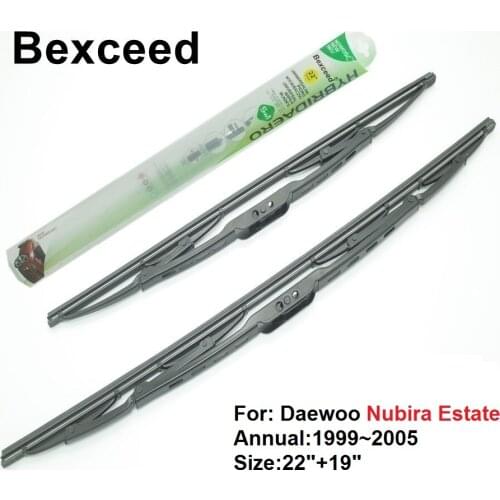 Bexceed of Car windshield Traditional wiper blade for Daewoo Nubira Estate. 1 Pair(22"+19") 1999~2005