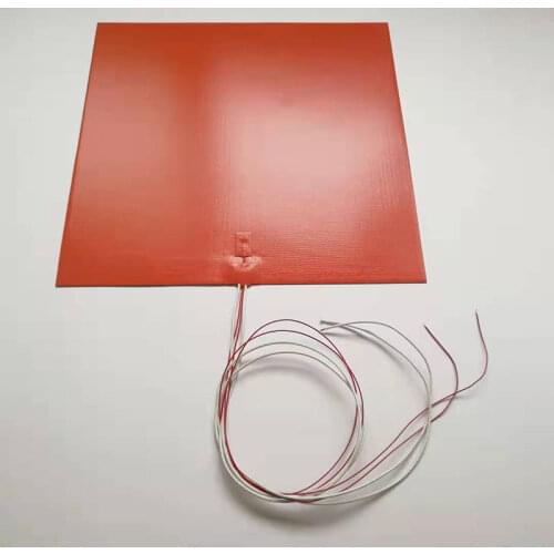 Silicone Heated Bed Heating Pad Waterproof 12/24V 150x150/200x200mmfor 3D printer Parts hot bed