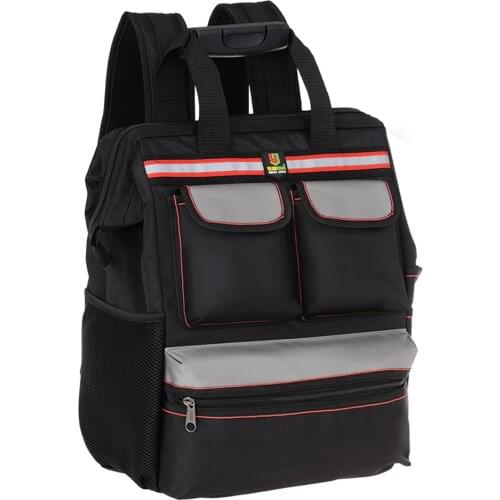Multifunctional Oxford Cloth Double Shoulders Tool Bag Storage Backpack Bags for Construction Elevator Exploration Worker