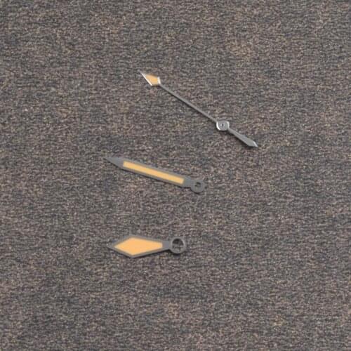 Luminous watch pointer parts suitable for Japan NH35 NH36 movement ETA2836 2824 silver edge orange pointer