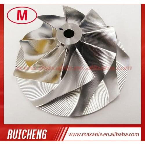 T04E reverse 59.00/80.00mm 9+0 BLADES Point milling Turbo aluminum 2618/milling/Billet compressor wheel