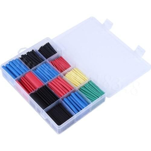 560pcs Polyolefin Heat Shrink Tube 2:1 for RC Car Quadcopter Plane Boat XT30 XT60 XT90 EC2 EC3 EC5 Connectors T Deans Plugs