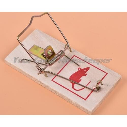 Traditional Wooden Mouse Traps Classic Mice Rat Pet Rodent Control Catch Trap