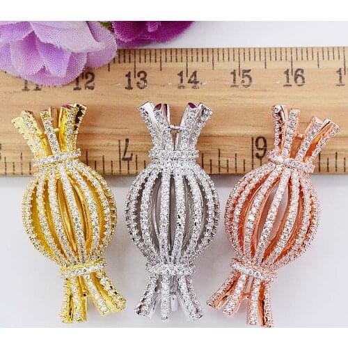 High-grade zircon micro inlay drum shape buckle tassel pendant fashion long sweater chain link clasp