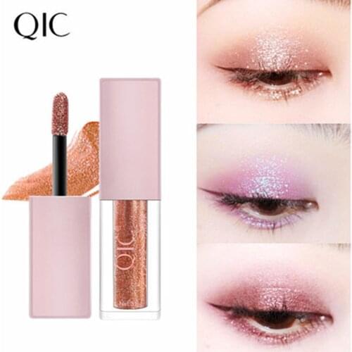 QIC Liquid Eyeshadow Glitter Eye Shadow Pen Waterproof Long Lasting Shimmer Shine Metallic Liner Party Eye Cosmetic makeup tools