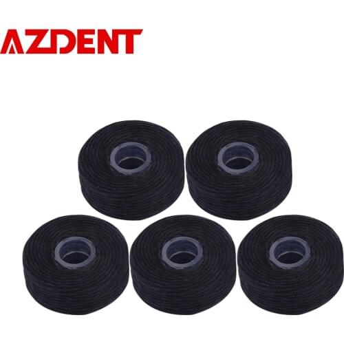 AZDENT 9Pcs/Pack Bamboo Charcoal Dental Flosser Mint Flavor Dental Floss Built-In Spool Flat Wire Replacement Core Toothpick 50M