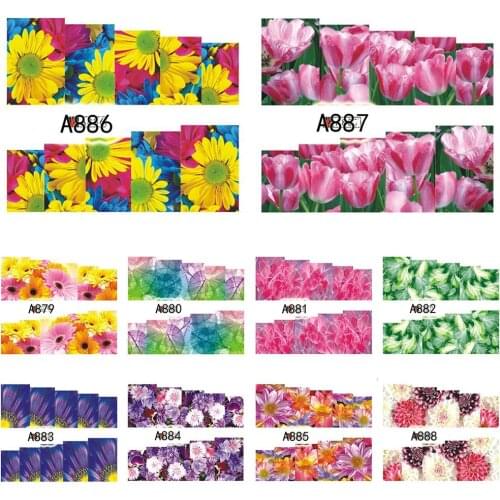 1 Sheet Manicure 3D Nail Slider Black Sticker Decals Design Adhesive Tips Nail Art Decorations Multicolor