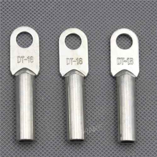 1piece DT-16 16mm2 Cable Lug Terminal Connector Copper Coated tin Tone for 8.5mm Dia Bolt Electric power fittings B type