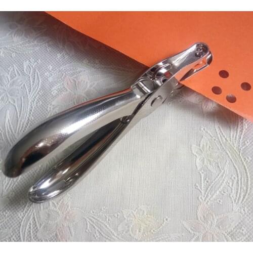 1pc Metal Single Hole Puncher Hand Paper Punch Single Hole Scrapbooking Punches 8 Pages All Metal Materials Embossers Embossing