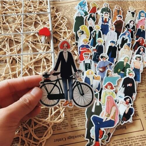 171pcs / bag cute girl decorative stickers DIY Mori girls' diary Photo journal Album Scrapbooking happy planner decorative