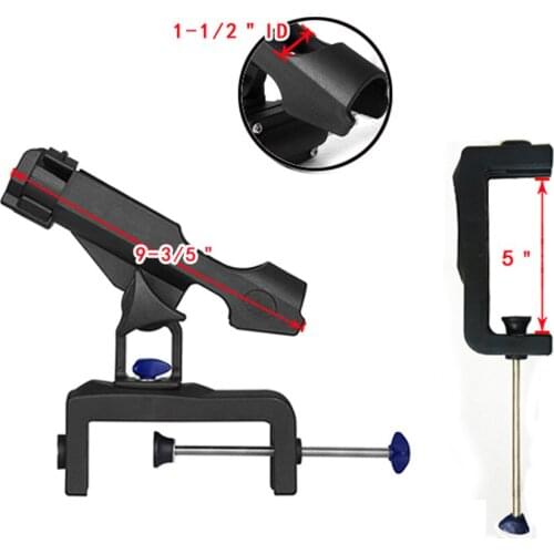 2xAdjustable Fishing Rod Holder Support Boat Pole Stand Fish Bracket DURABLE