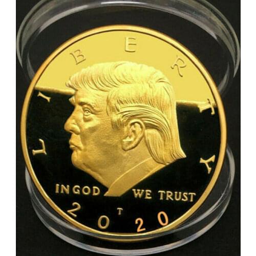 2020 President Donald Trump Gold/Silver Plated Commemorative Coins