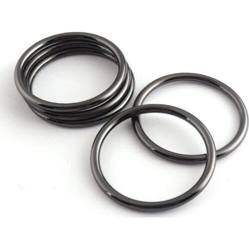 39mm Gunmetal O Rings Zinc Alloy Loop Round Strap Buckle Ring DIY Accessories Jewelry Making Bag Clasp Making Hardware Supplies